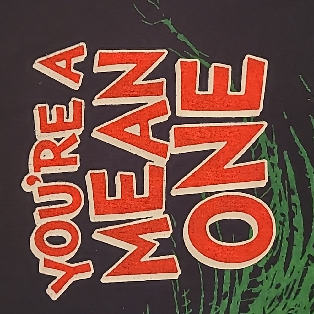 THE GRINCH Dr Seuss Youre A Mean One Christmas Cotton T Shirt Sz‎ L VTG 2001 Y2K - Picture 5 of 8